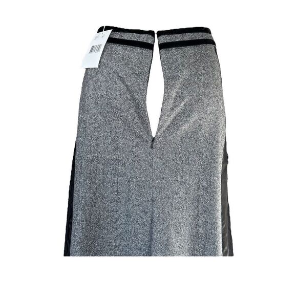 NEW Tyler Boe Wool Skirt Blazer Suit Grey Black Lace Silk Button Zip Women 12/10 - Picture 10 of 15